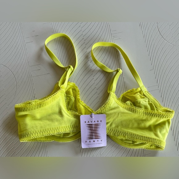 NWT Savage X Fenty Cotton Essentials Unlined Bra and Panty Set. - Picture 5 of 11